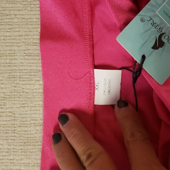 *Womens Pleated Mini Skirt Pink Sz XXL* ** - Picture 9 of 9